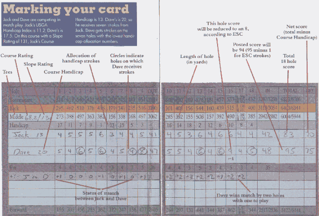 Usga Equitable Stroke Control Chart