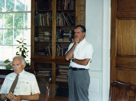 Dr. Fran Scheid (standing) passed away at 90